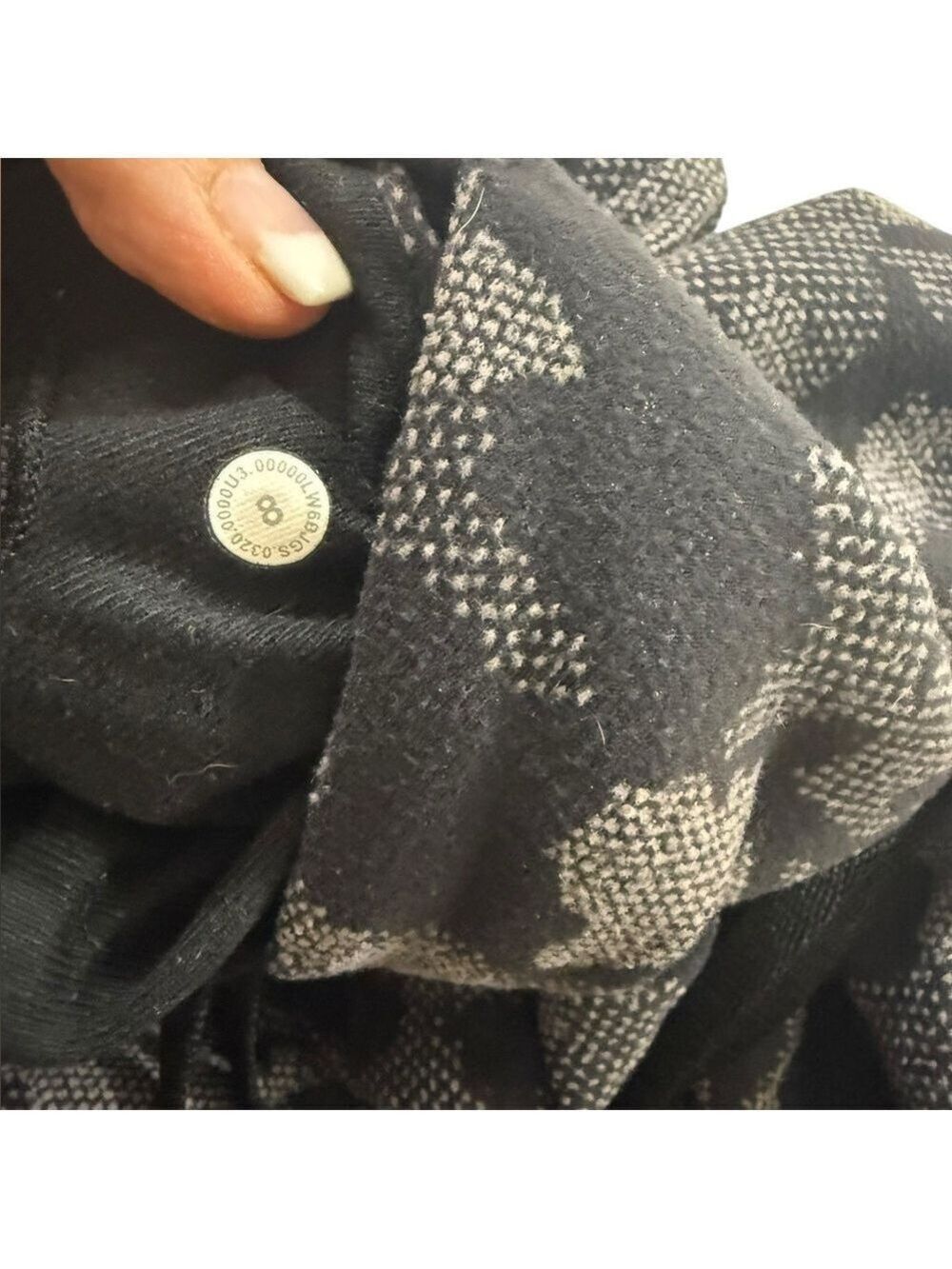 Lululemon Athletica Camo Jacquard Black Lunar Rock Camo Joggers W6BJGS Sz8 - Picture 12 of 12